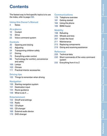 2008 BMW 7 Series Owner's Manual | English