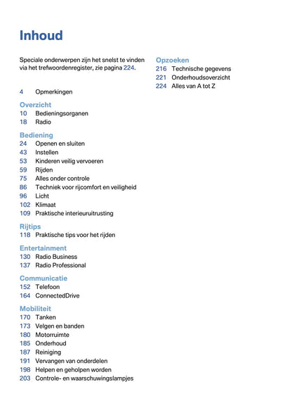 2014 BMW 1 Series Coupe/Convertible Owner's Manual | Dutch