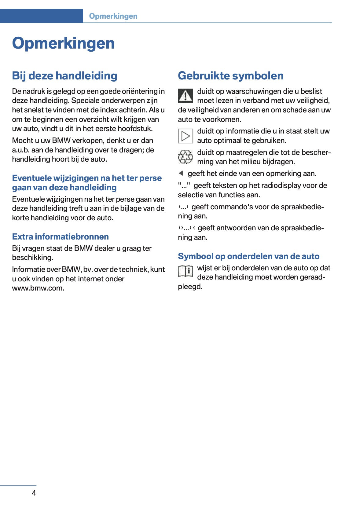 2014 BMW 1 Series Coupe/Convertible Owner's Manual | Dutch