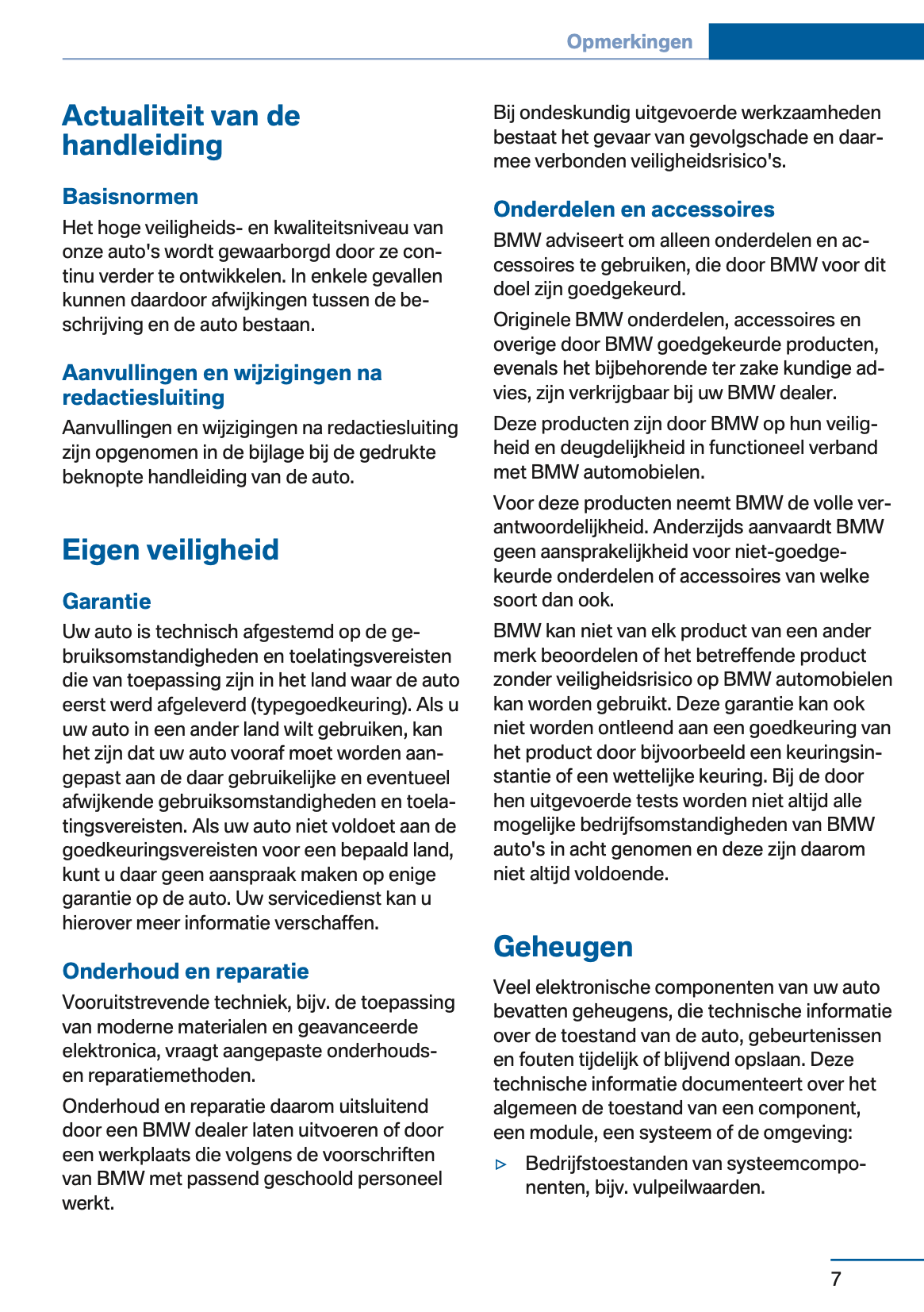 2015 BMW 4 Series Convertible Owner's Manual | Dutch