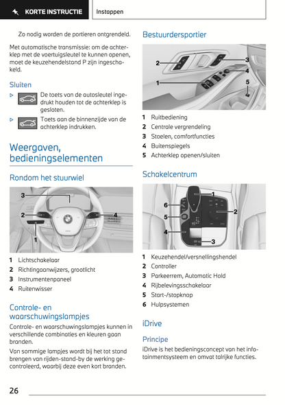 2022 BMW 3 Serie Owner's Manual | Dutch