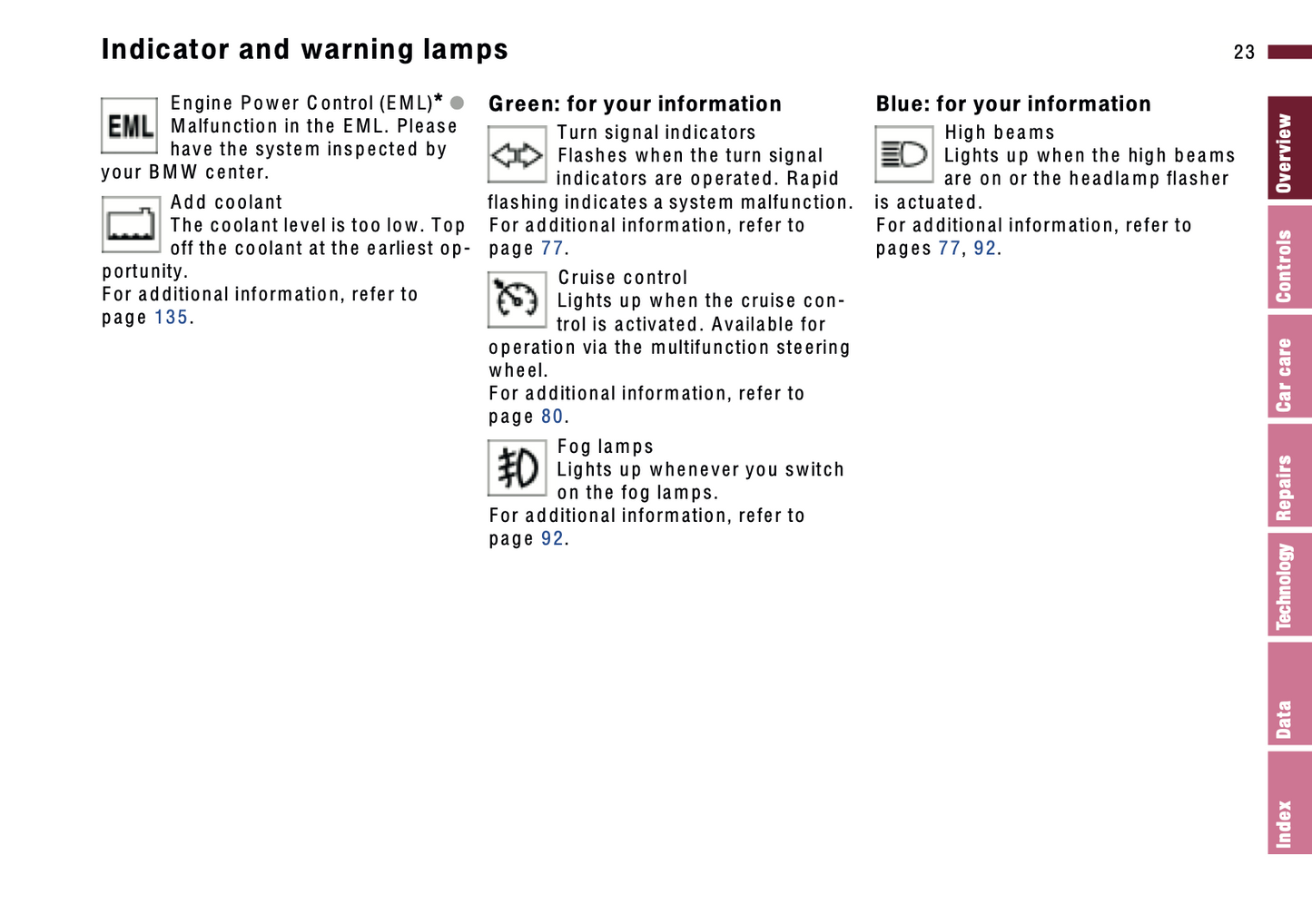 2000 BMW 3 Series Convertible Owner's Manual | English