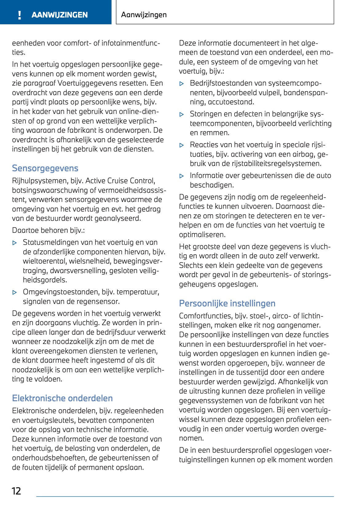 2023-2024 BMW X3 Plug-in-Hybrid Owner's Manual | Dutch