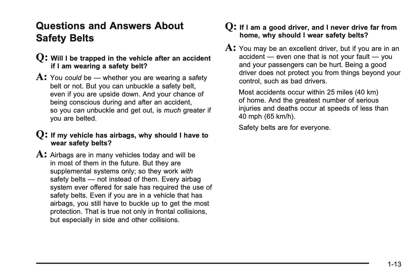 2005 Chevrolet Kodiak Owner's Manual | English US