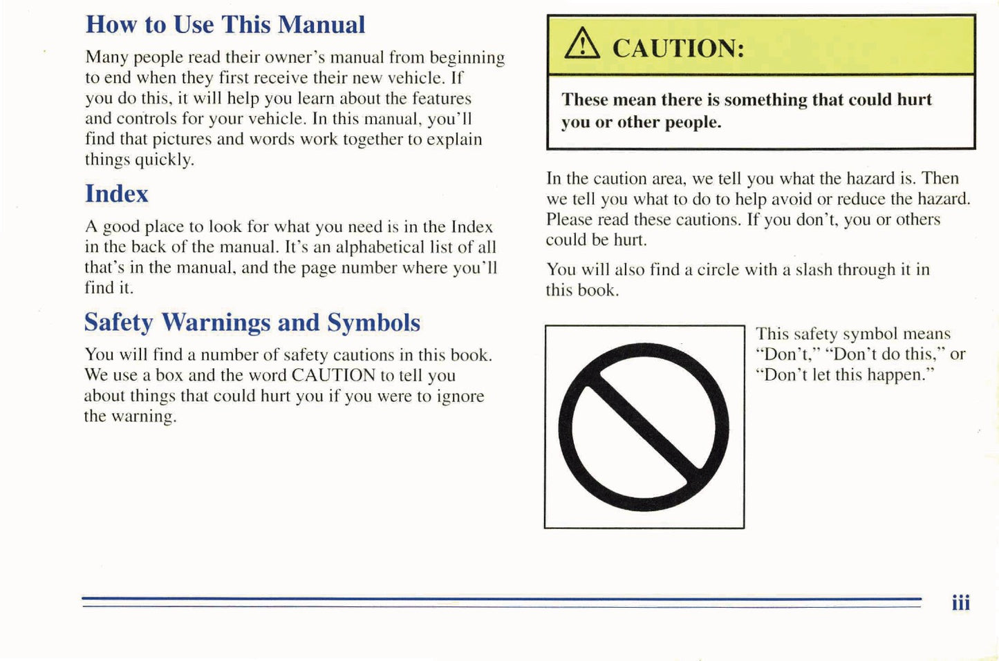 1995 Chevrolet Kodiak Owner's Manual | English