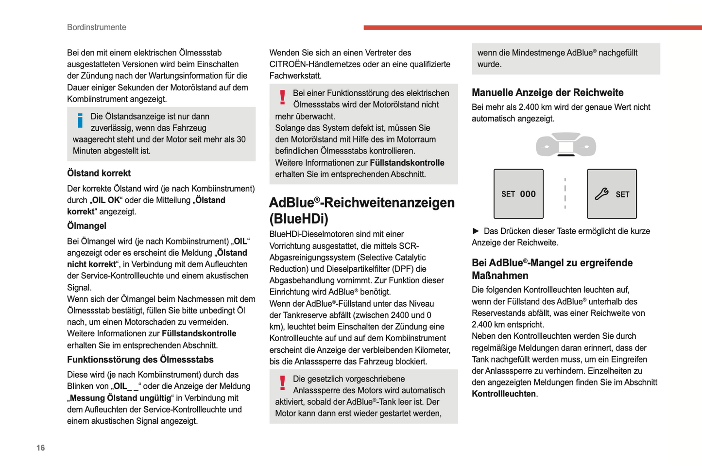 2022-2024 Citroën C3 Owner's Manual | German