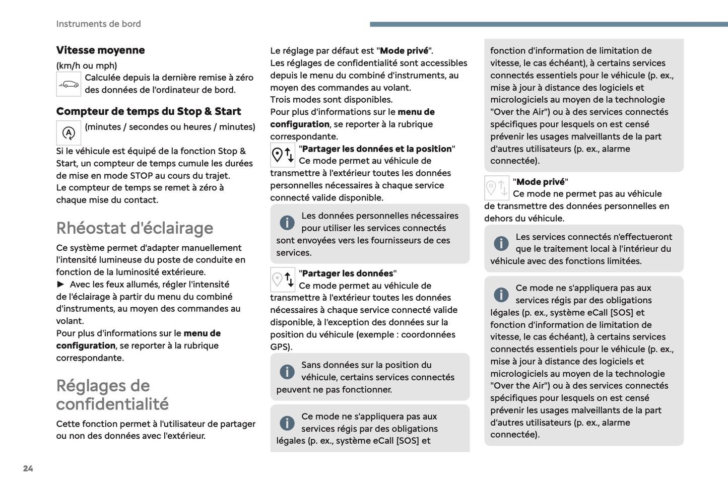 2024-2025 Citroën C3 Owner's Manual | French