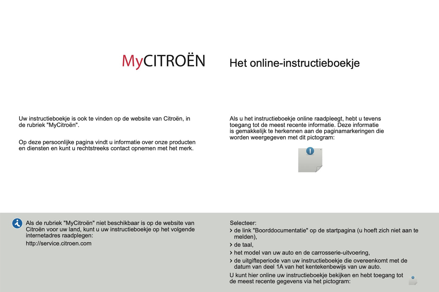 2013-2014 Citroën C3 Owner's Manual | Dutch