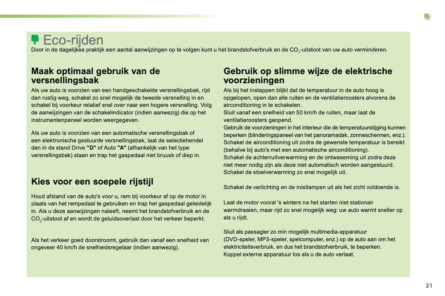 2013-2014 Citroën C3 Owner's Manual | Dutch