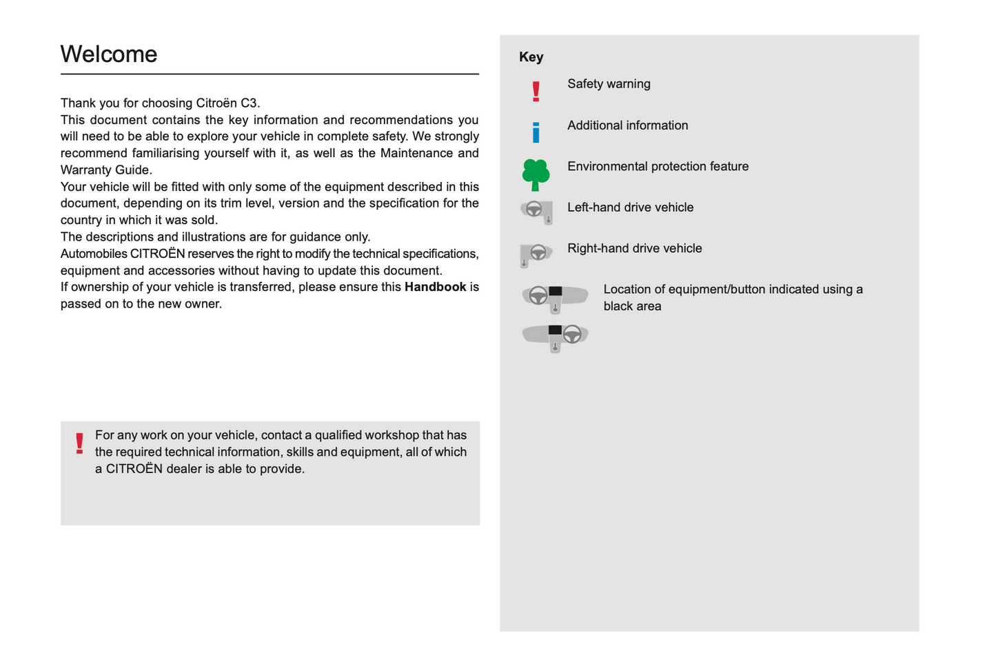 2022-2024 Citroën C3 Owner's Manual | English