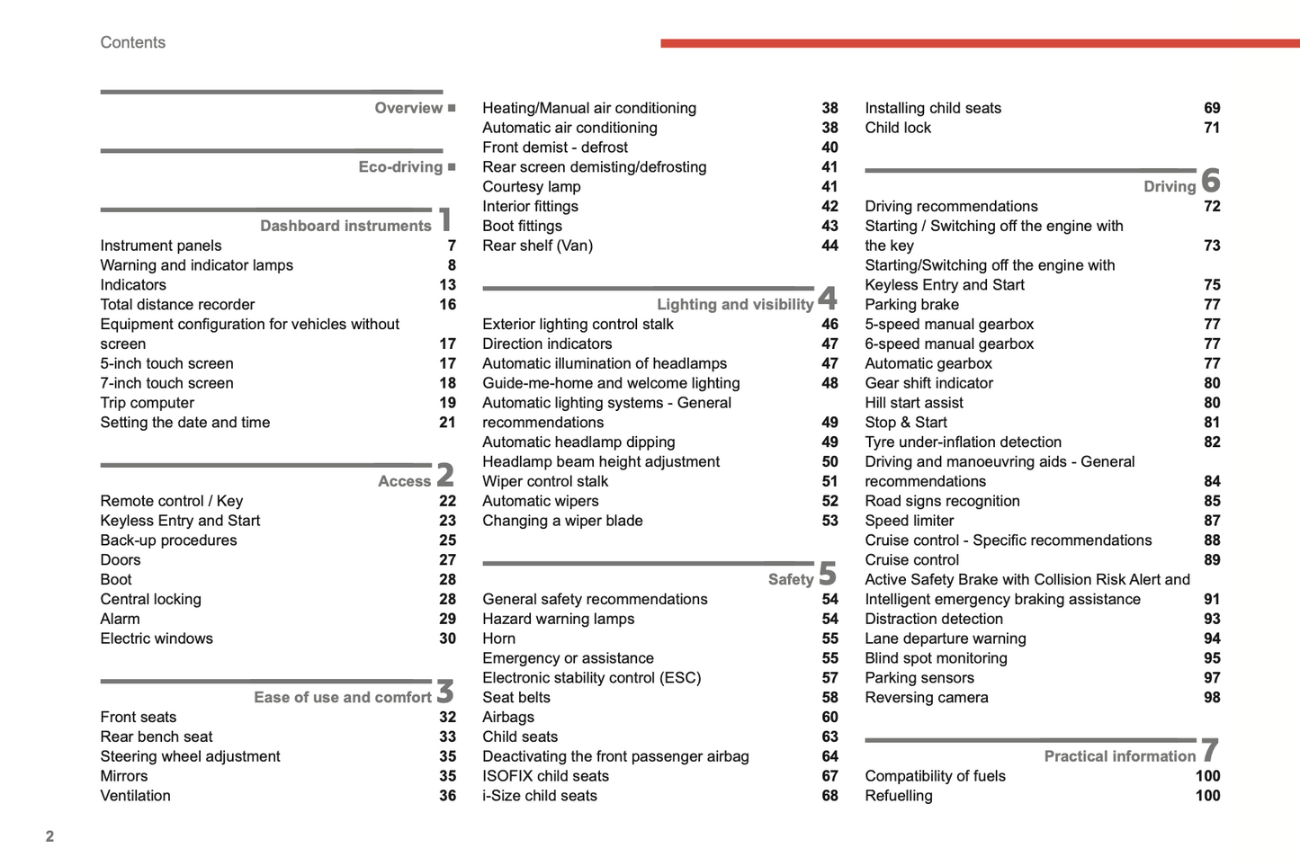 2022-2024 Citroën C3 Owner's Manual | English