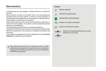 2022-2024 Citroën C4/C4 X/ë-C4/ë-C4 X Owner's Manual | Spanish