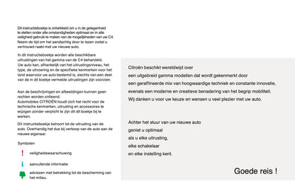 2014-2015 Citroën C4 Owner's Manual | Dutch