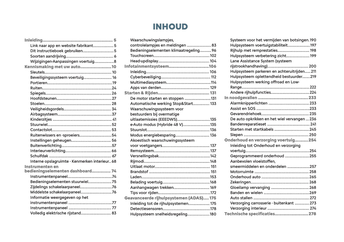 2026 Citroën C5 Aircross Owner's Manual | Dutch