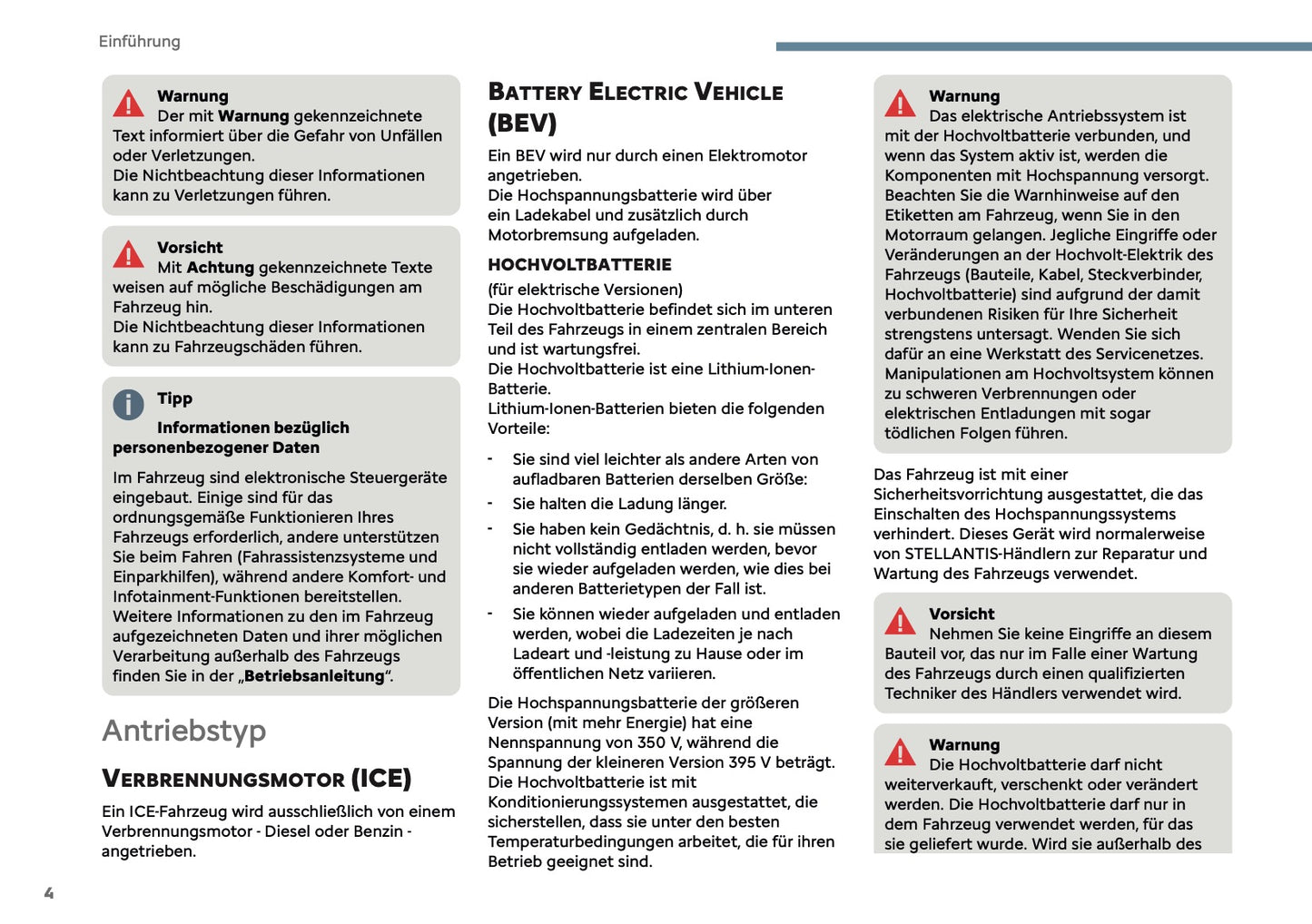 2025-2026 Citroën Jumper/Relay Owner's Manual | German