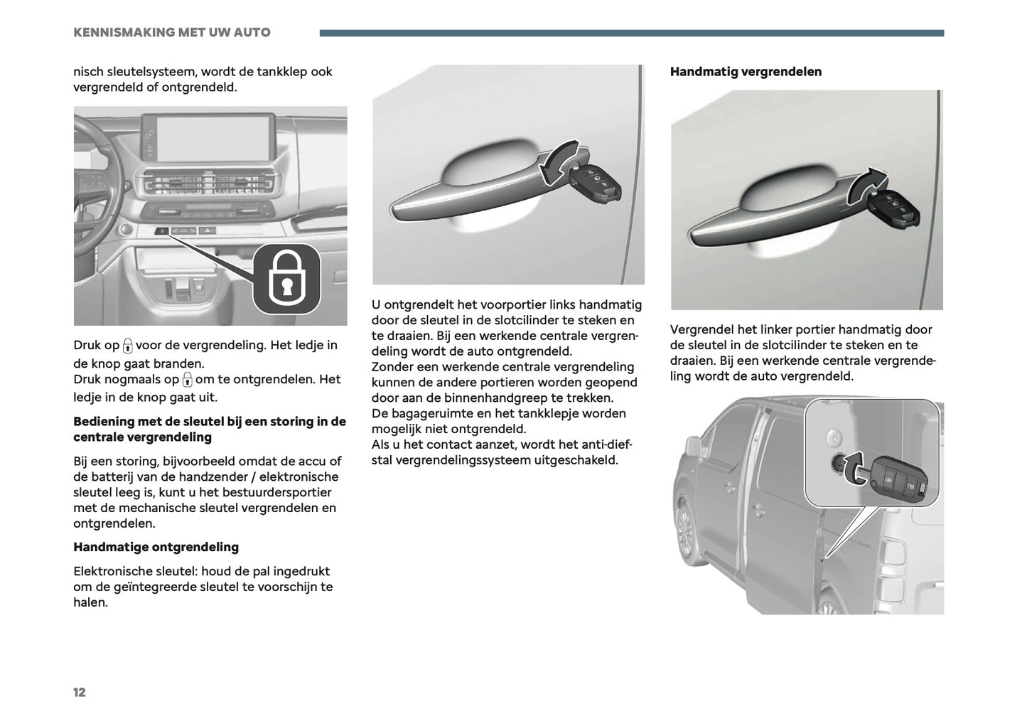 2026 Citroën Jumpy/Dispatch/SpaceTourer Owner's Manual | Dutch