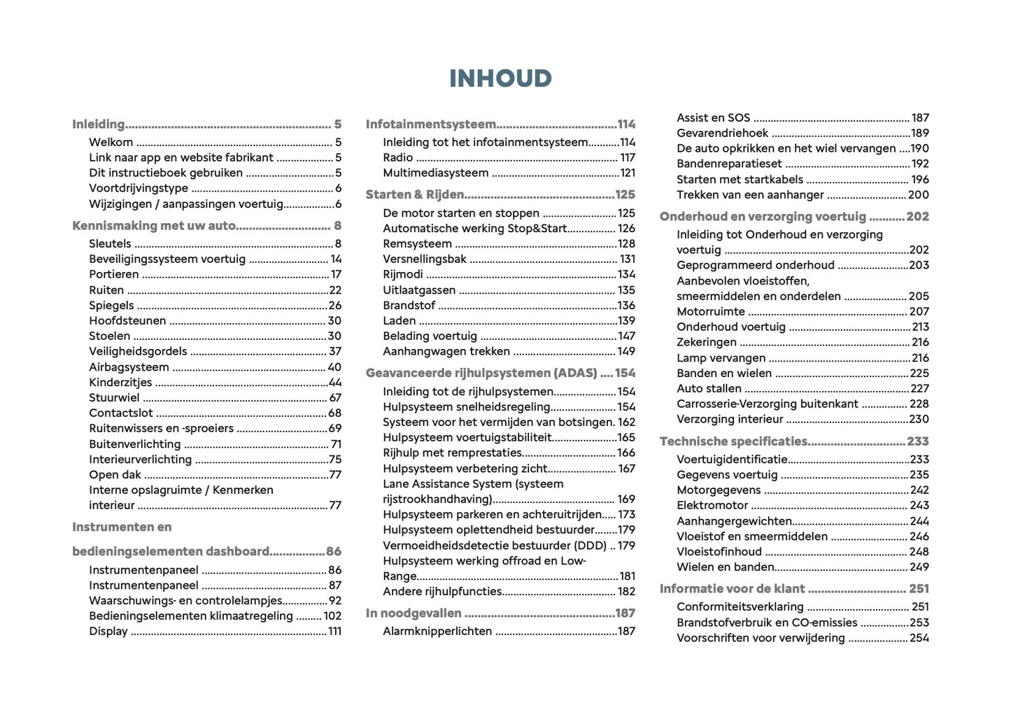 2026 Citroën Jumpy/Dispatch/SpaceTourer Owner's Manual | Dutch