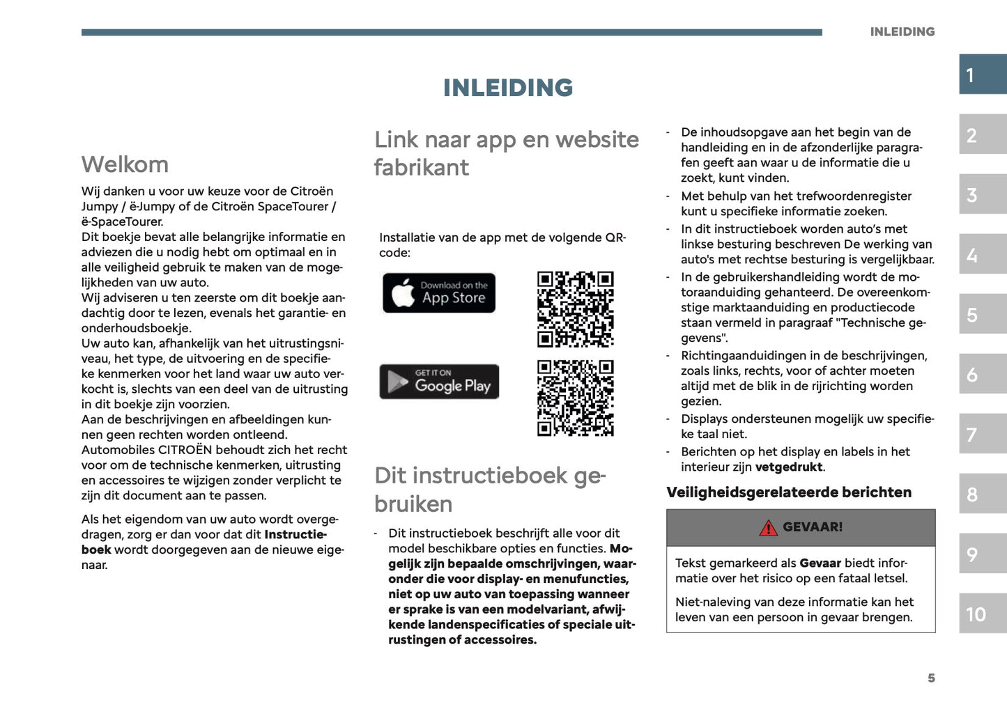 2026 Citroën Jumpy/Dispatch/SpaceTourer Owner's Manual | Dutch