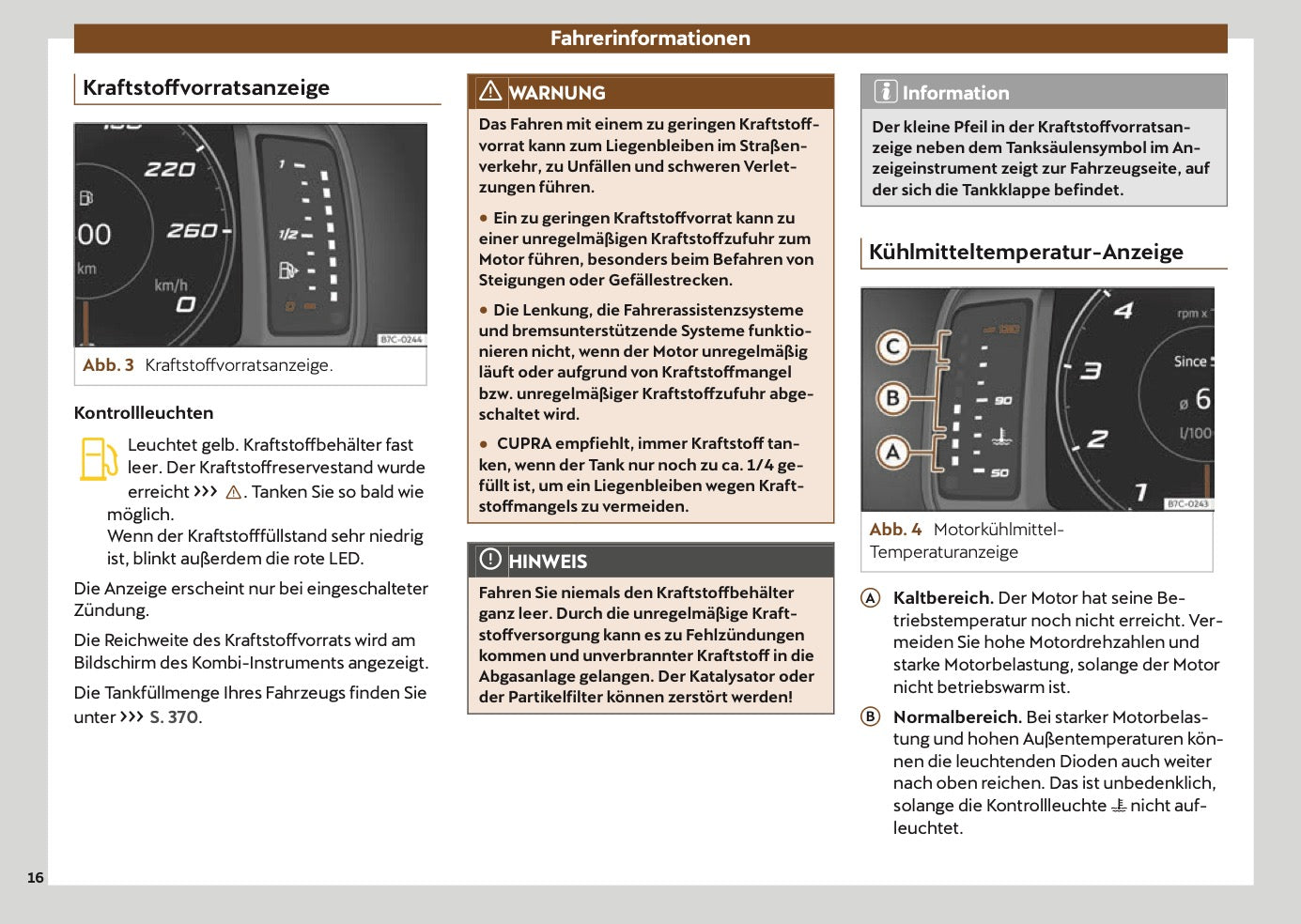 2024 Cupra Ateca Owner's Manual | German