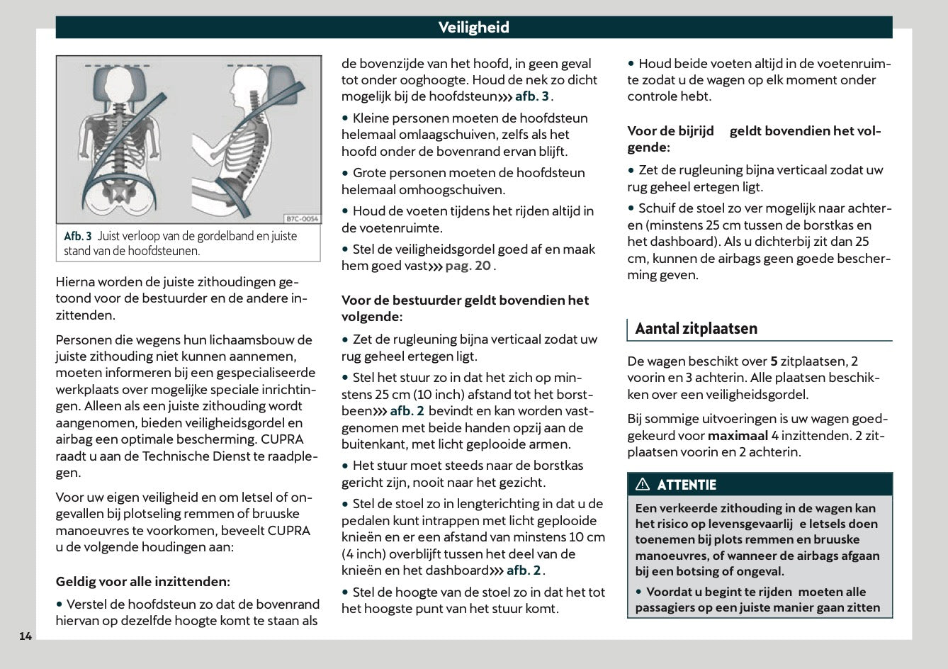 2020-2021 Cupra Formentor Owner's Manual | Dutch