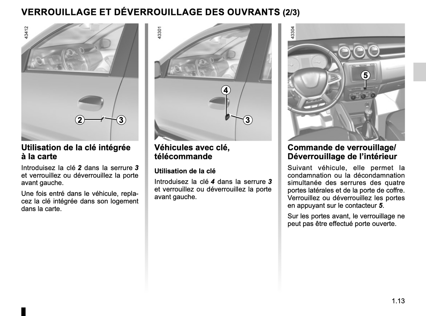 2022-2024 Dacia Duster Owner's Manual | French