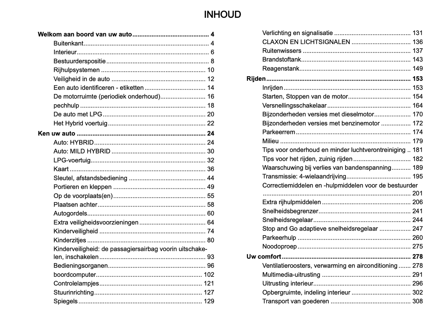 2024 Dacia Duster Owner's Manual | Dutch