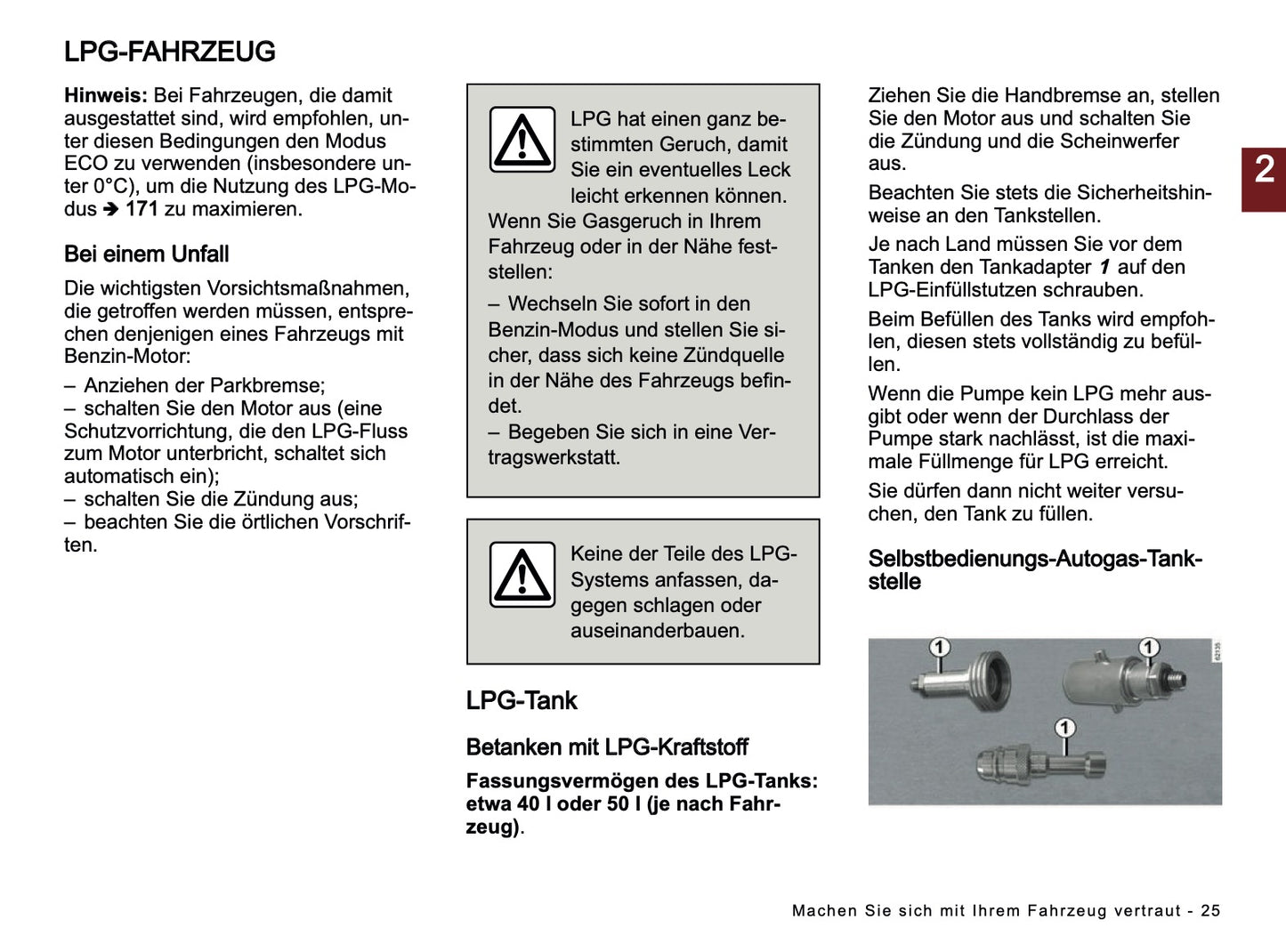 2025-2026 Dacia Sandero/Sandero Stepway Owner's Manual | German