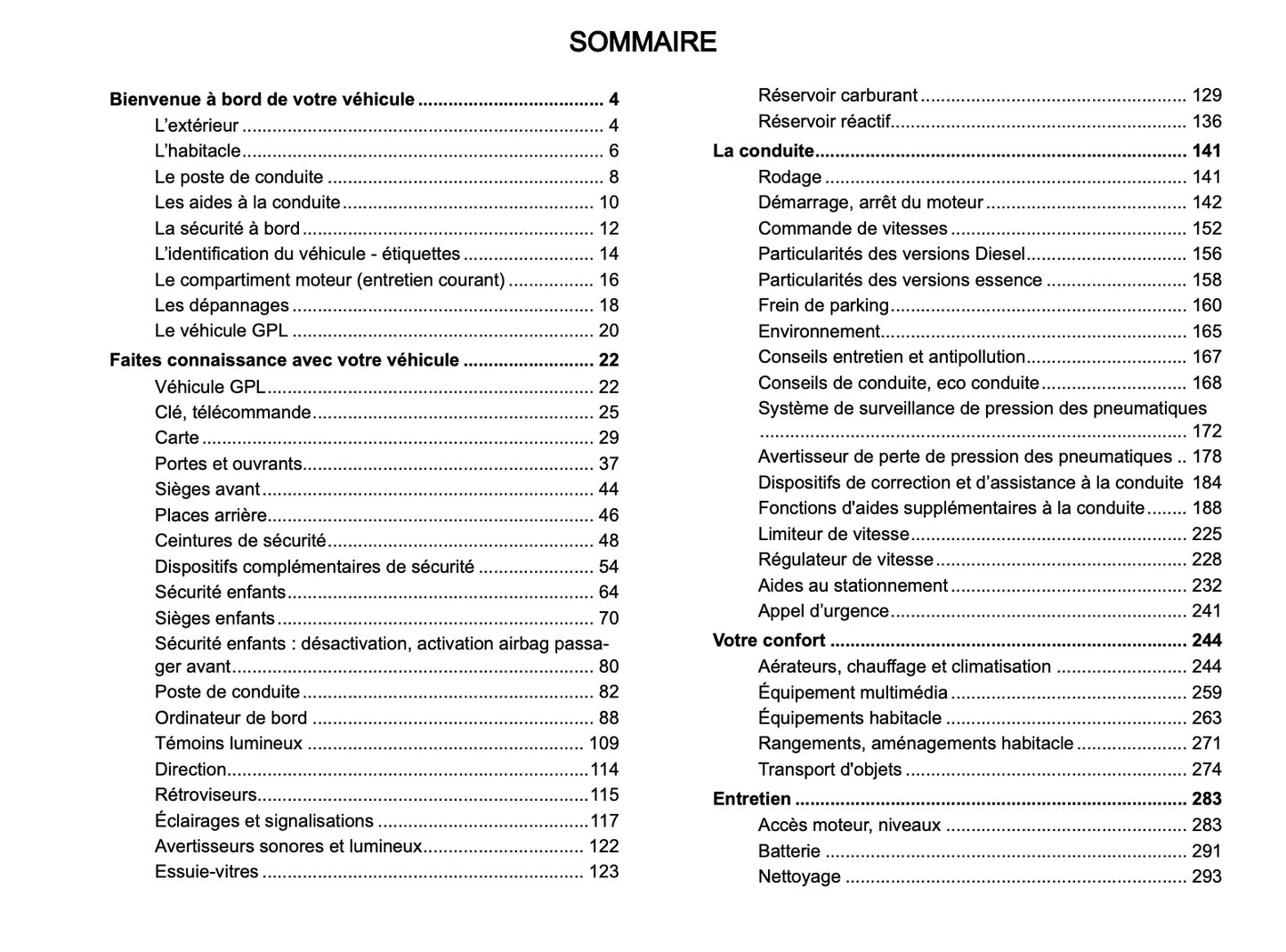2024-2025 Dacia Sandero/Sandero Stepway Owner's Manual | French