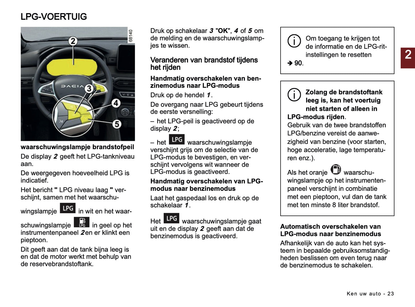 2024-2025 Dacia Sandero/Sandero Stepway Owner's Manual | Dutch