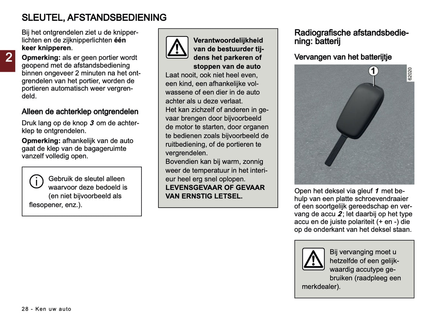 2024-2025 Dacia Sandero/Sandero Stepway Owner's Manual | Dutch