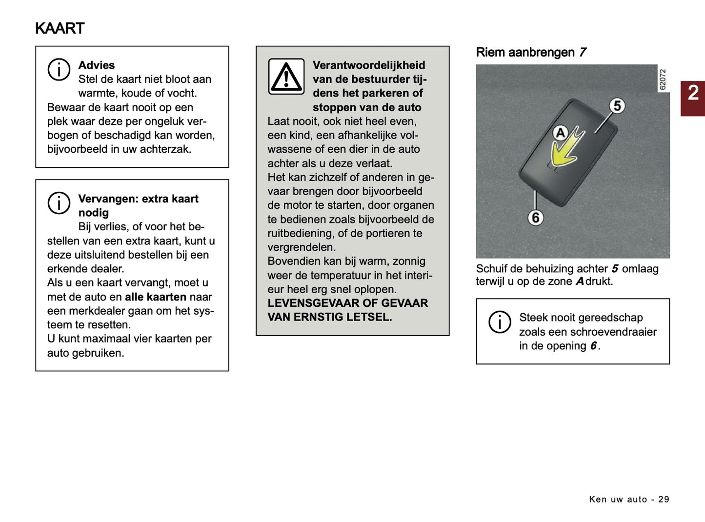 2025-2026 Dacia Sandero/Sandero Stepway Owner's Manual | Dutch
