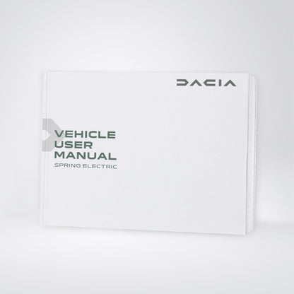 2026 Dacia Spring Electric Owner's Manual | English