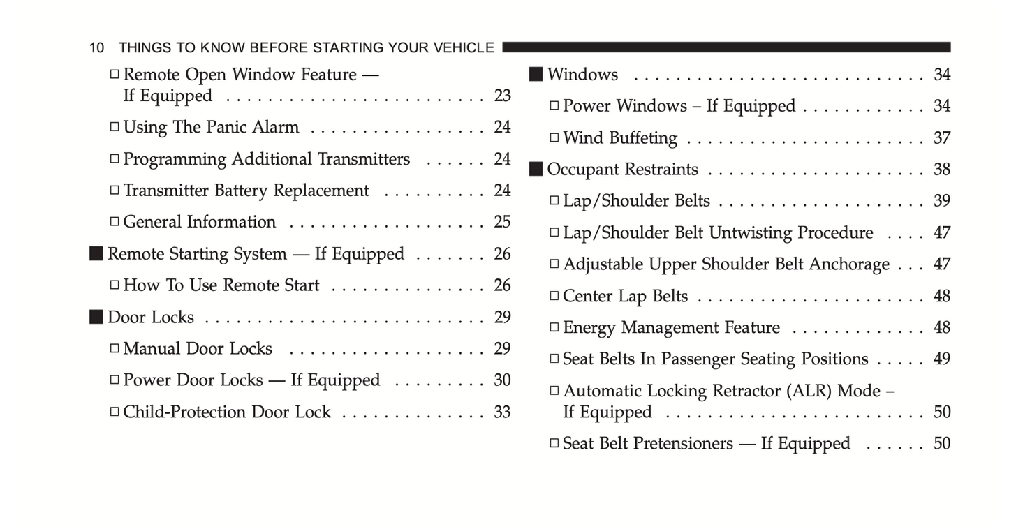 2011 Ram Trucks 1500/2500/3500 Owner's Manual | English