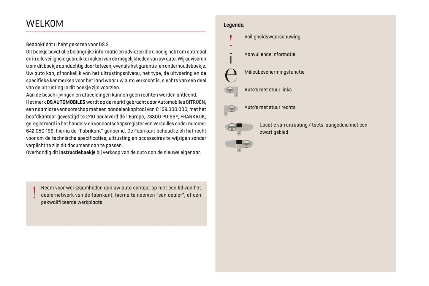 2024-2025 DS Automobiles DS 3 Owner's Manual | Dutch