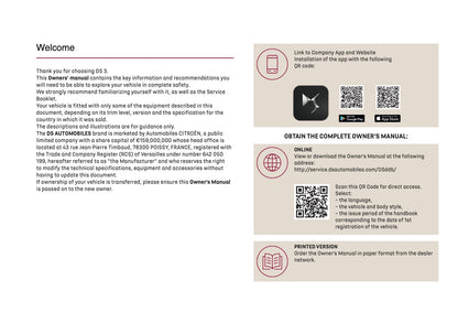 2026 DS Automobiles DS 3 Owner's Manual | English