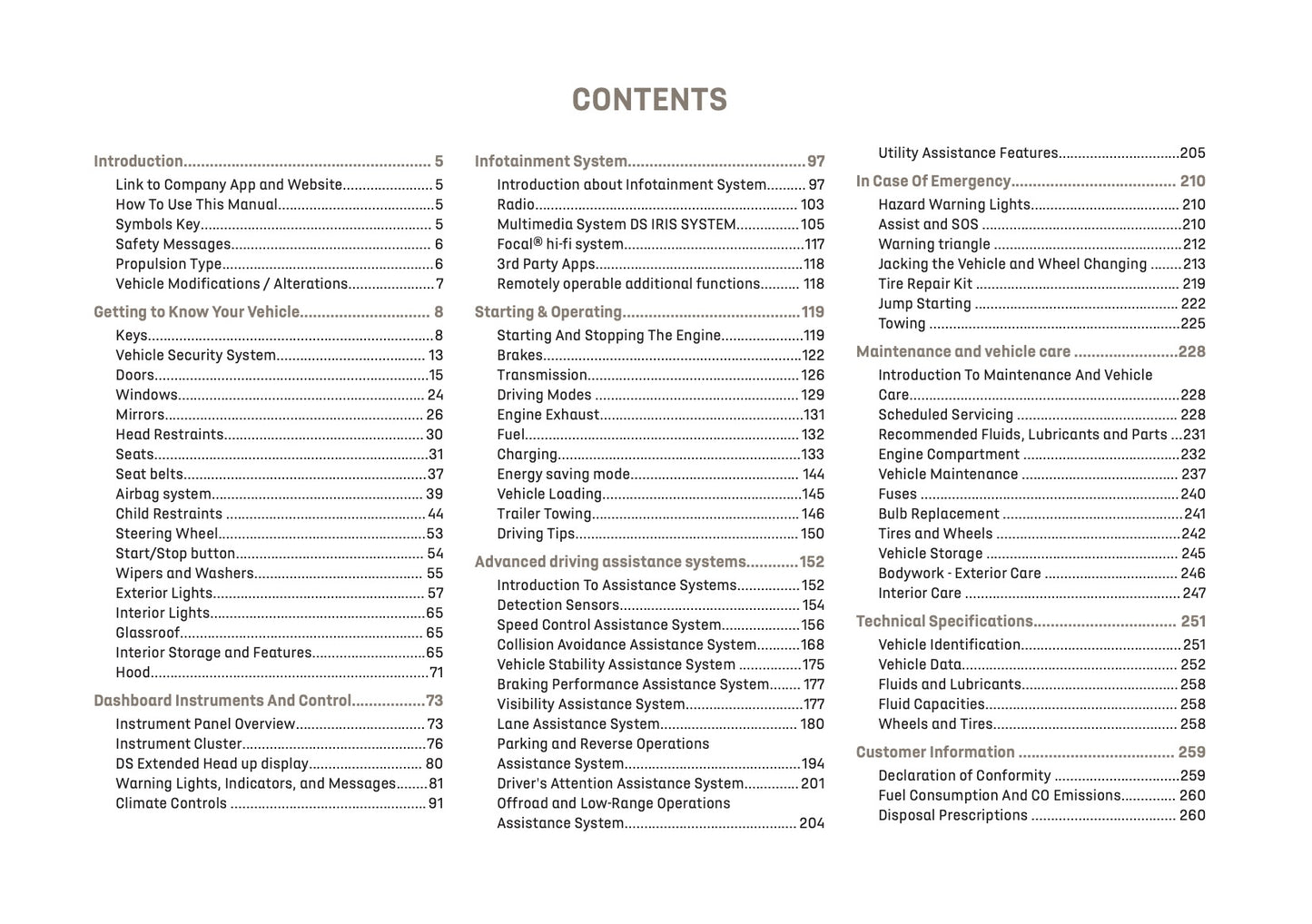 2026 DS Automobiles N7 Owner's Manual | English