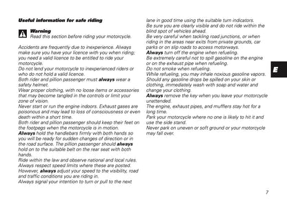 2001 Ducati 748/996 Owner's Manual | English US