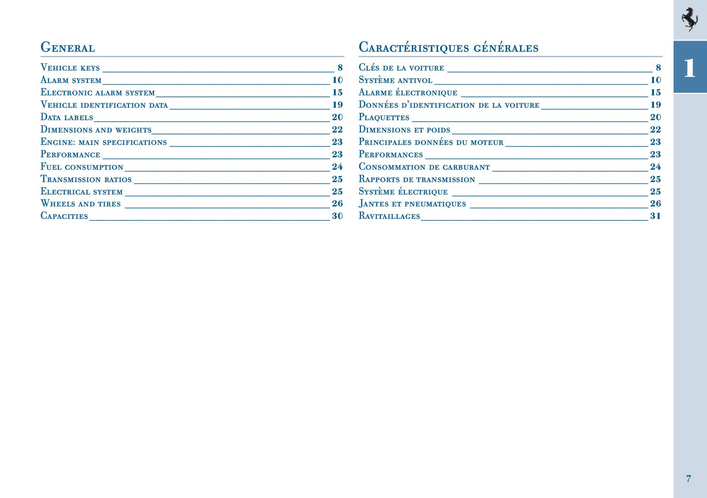 2005 Ferrari 612 Scaglietti Owner's Manual | English US