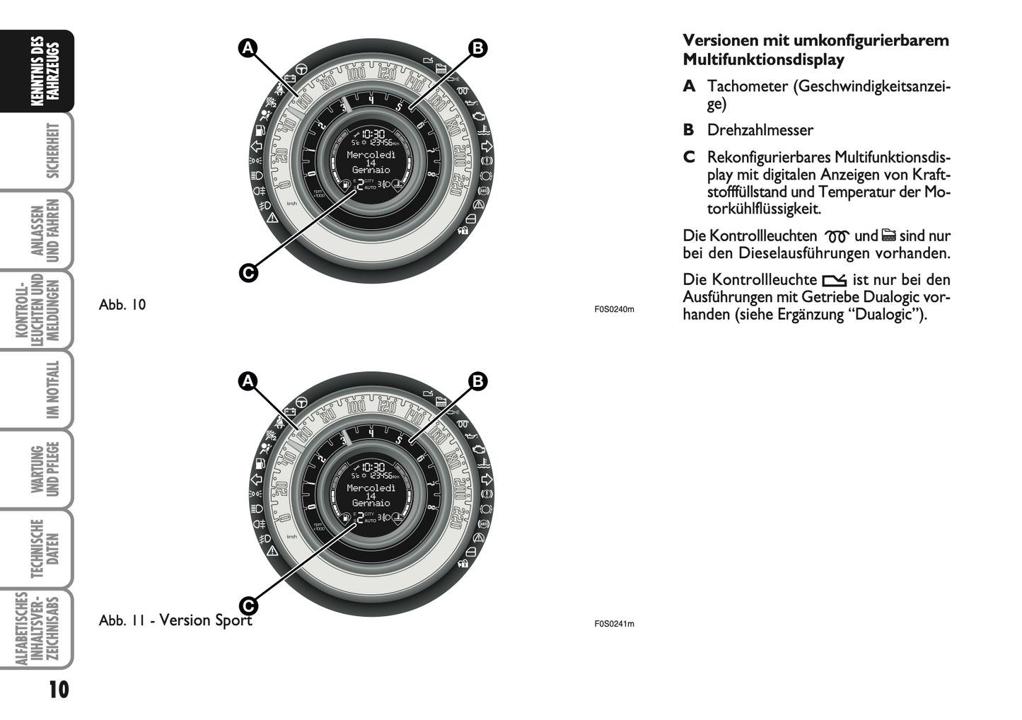 2007-2008 Fiat 500 Owner's Manual | German