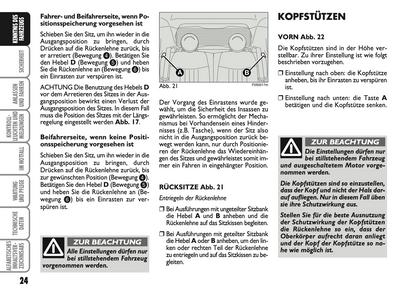 2007-2008 Fiat 500 Owner's Manual | German