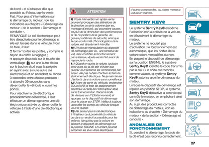 2025 Fiat 500e Owner's Manual | French