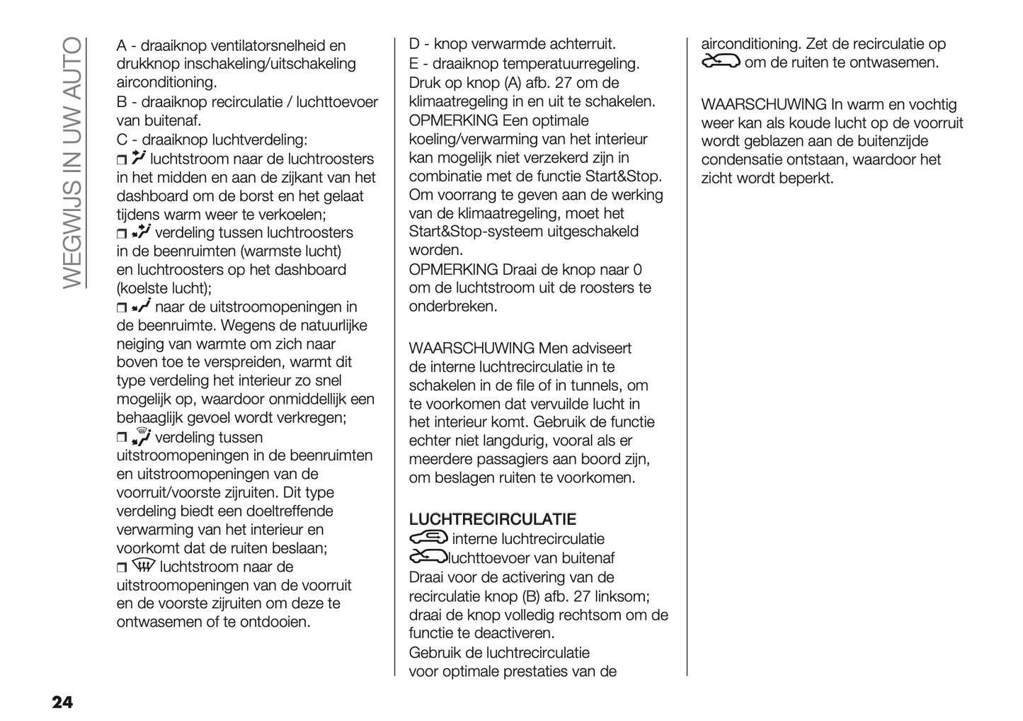 2021-2022 Fiat 500/500C Hybrid Owner's Manual | Dutch