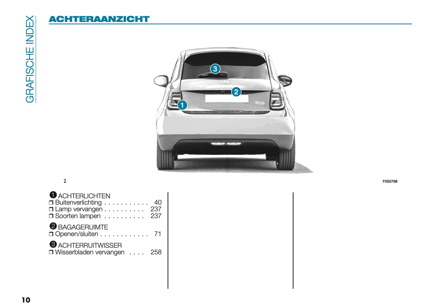 2022-2023 Fiat 500 Owner's Manual | Dutch