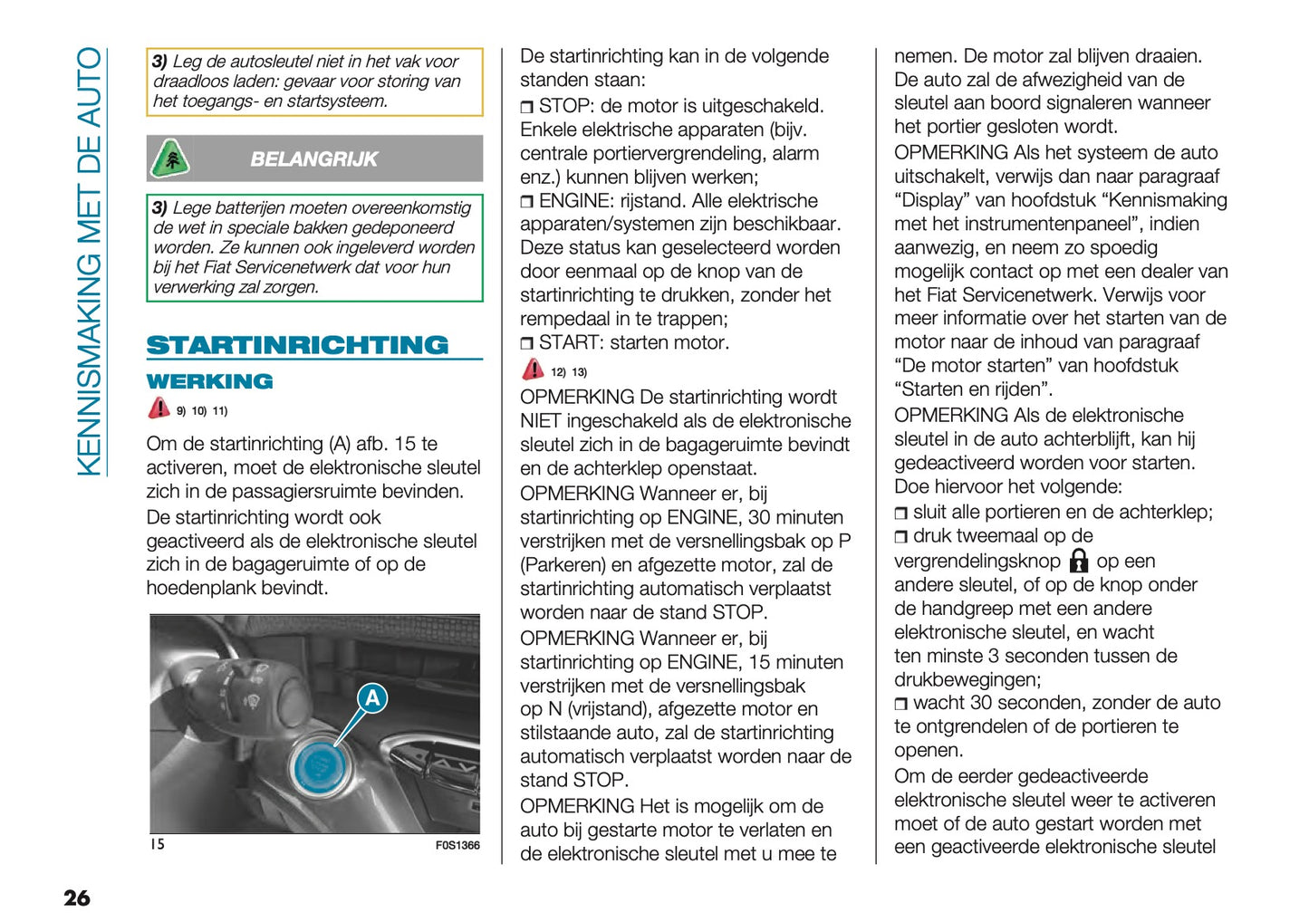 2022-2023 Fiat 500 Owner's Manual | Dutch