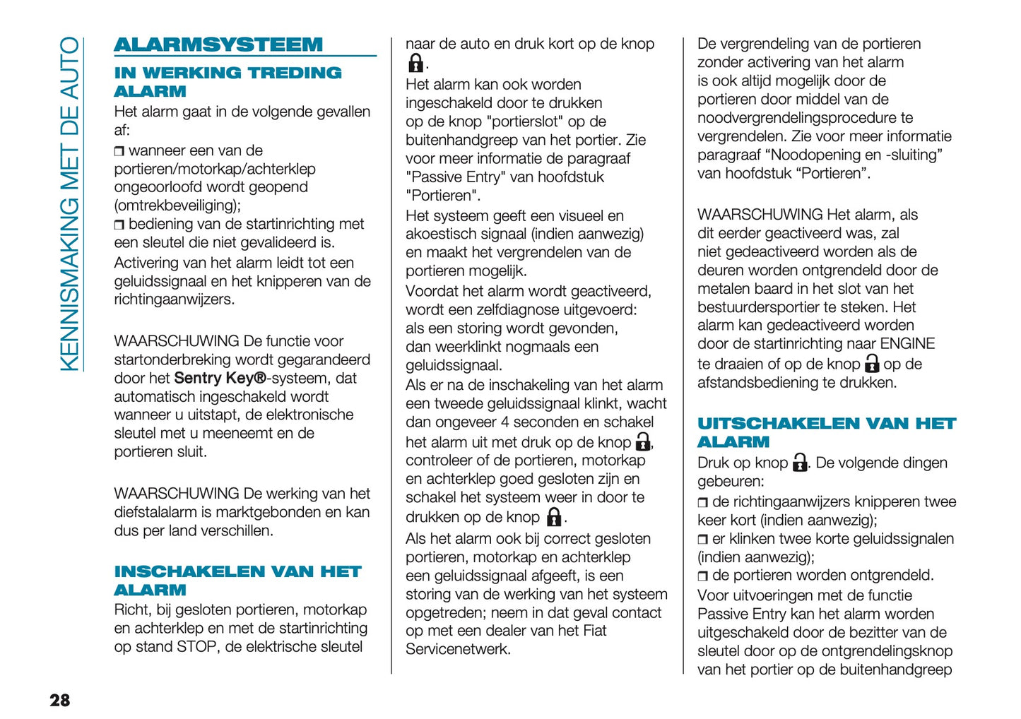 2022-2023 Fiat 500 Owner's Manual | Dutch