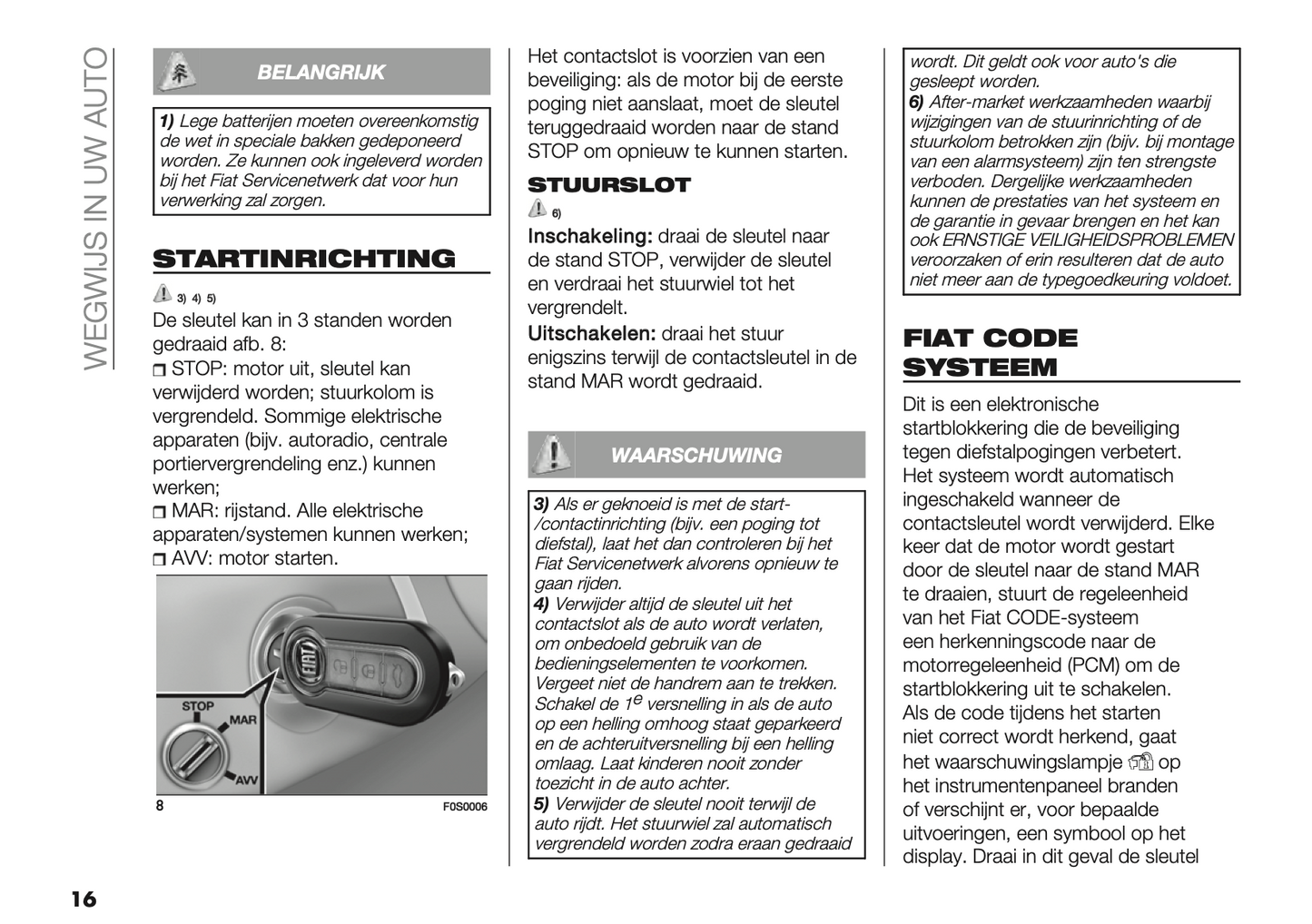 2023-2024 Fiat 500/500C Owner's Manual | Dutch