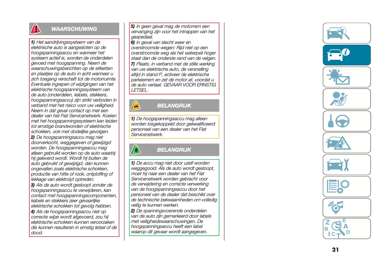 2024 Fiat 500e Owner's Manual | Dutch