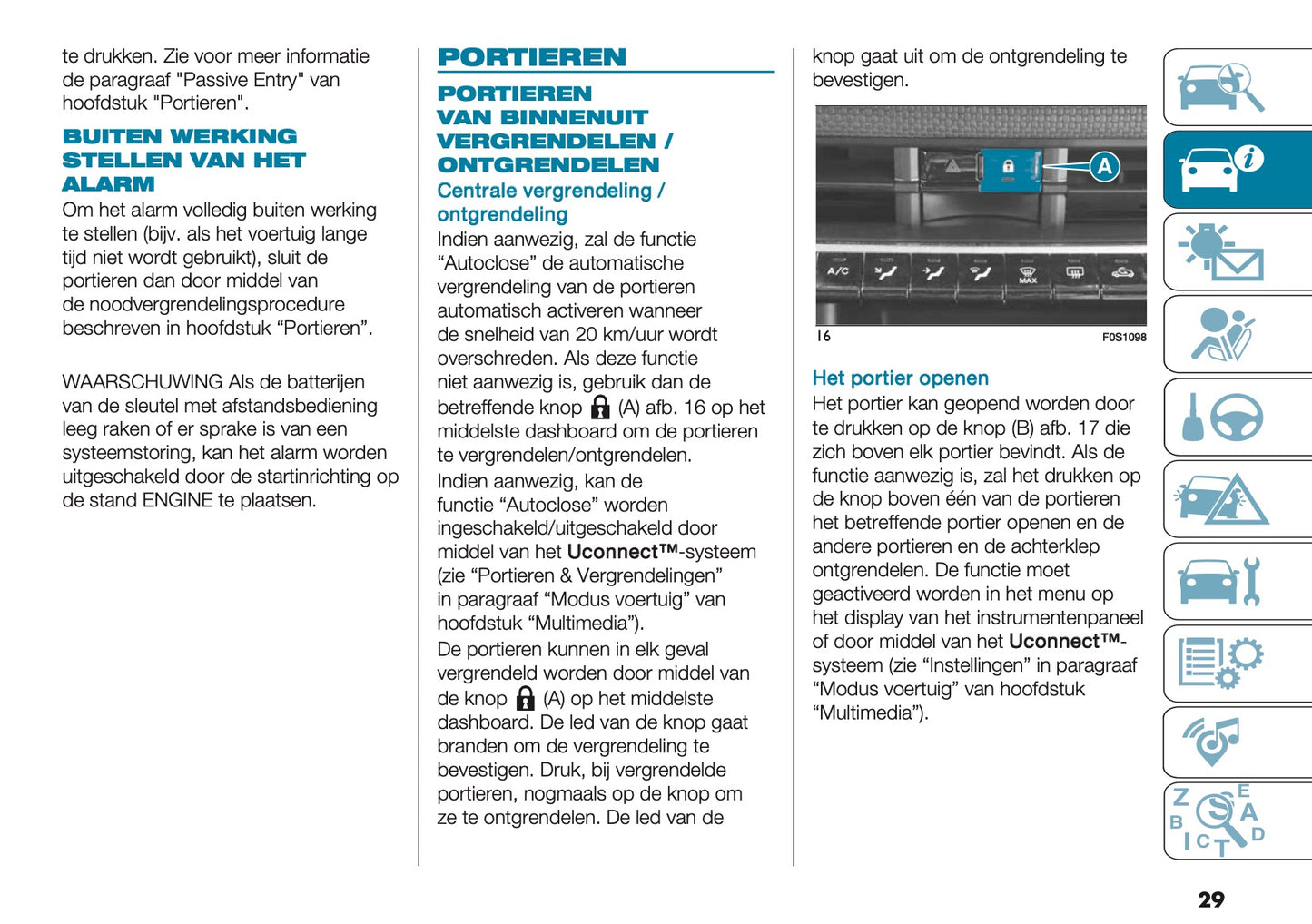 2025 Fiat 500e Owner's Manual | Dutch