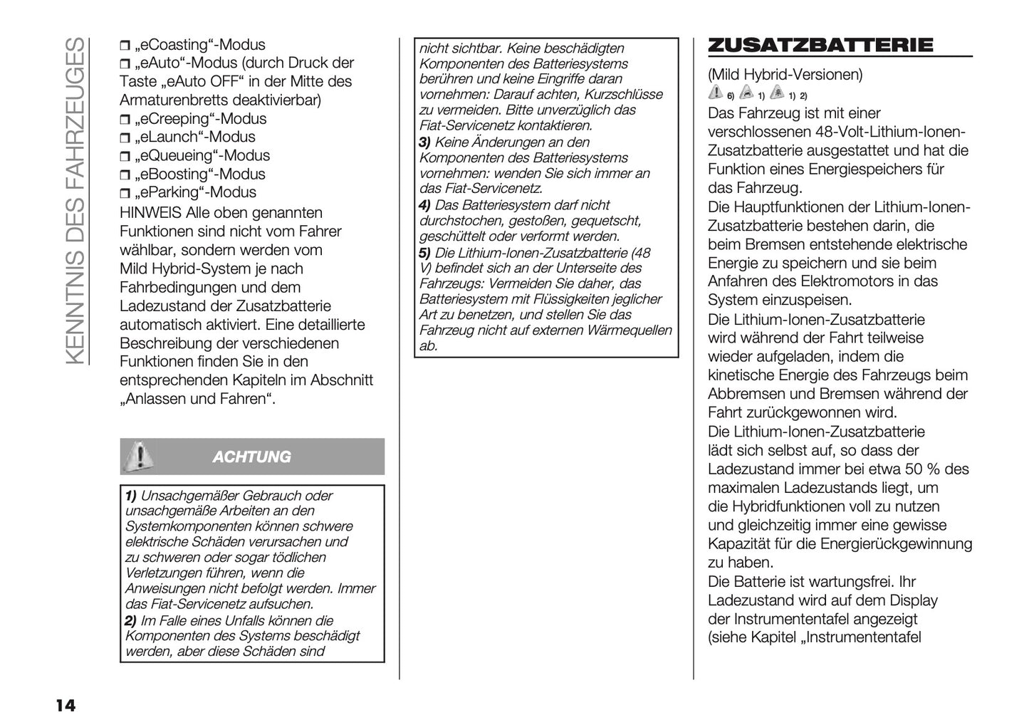 2024-2026 Fiat 500X Owner's Manual | German