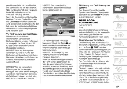 2024-2026 Fiat 500X Owner's Manual | German